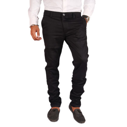 Clivemont Men’s Black Formal Regular Fit Trouser