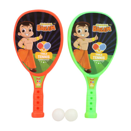 Chhota Bheem Tennis Racket Set for Kids 2 Rackets 2 Balls Random Colour RTS-001