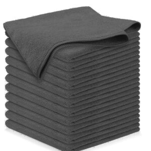 Winberg ® Microfiber Cleaning Cloth Pack of 12, Size: 40 x 40 cm, Multi-Functional Cleaning Towels