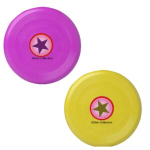 Frisbee Flying Disc Toys  17 cm Pack of 2 for Kids Outdoor Playing Random Colour DISB02 (Small)