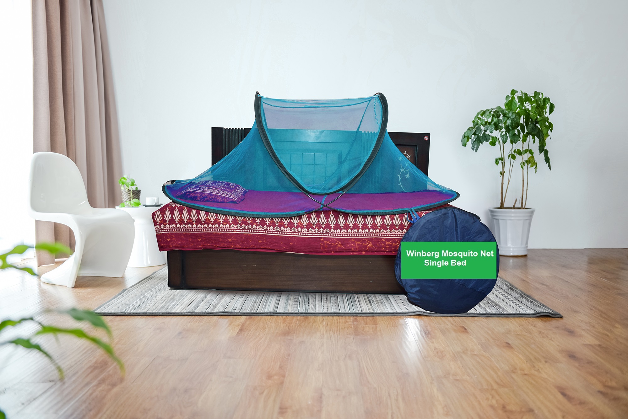 Winberg® Mosquito Net Foldable Single Bed Net Maximum Insect
